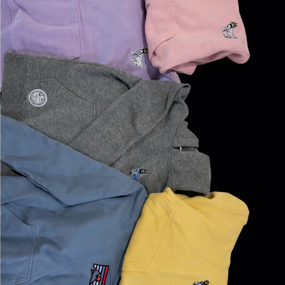 5 Sweatshirts total